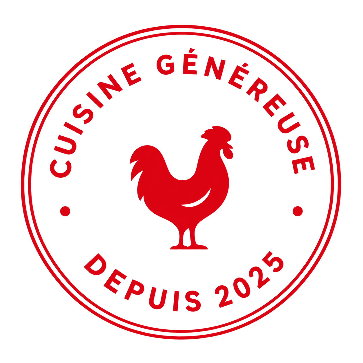 Tampon La Rôtisserie de la Poterie : coq, cuisine généreuse, depuis 2025
